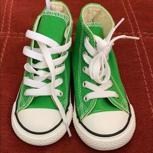 Green Converse! Infant size 7